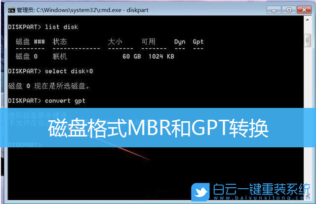 磁盤格式,MBR,GPT步驟