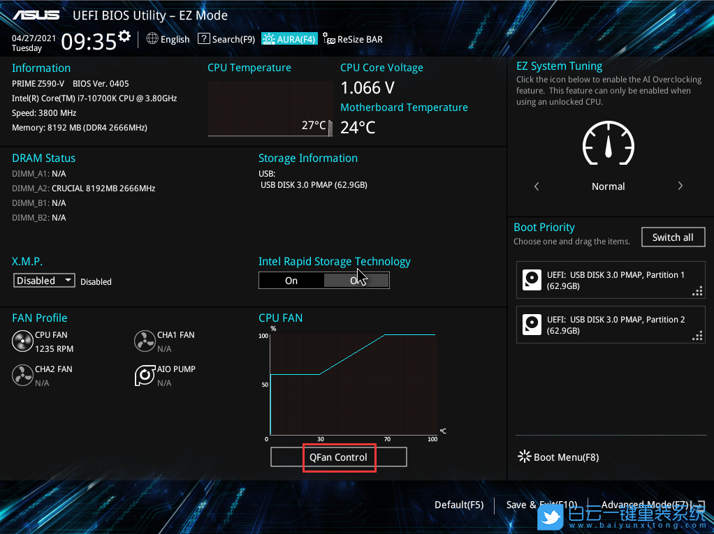 華碩主板,CPU,風扇轉速,BIOS步驟