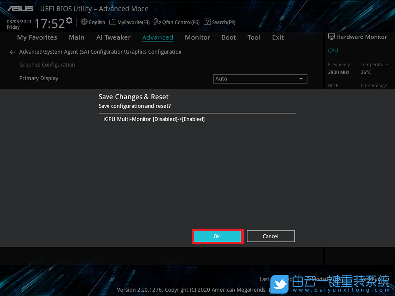 華碩,Z490M,iGPU步驟