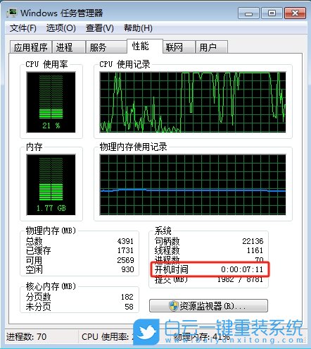 Win7,查看電腦運行時間,電腦運行時間步驟